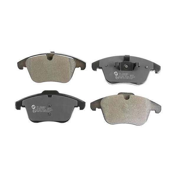 Bremseklosser sett, Foran