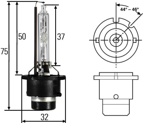 Xenonpære HELLA STANDARD D2S P 32 d-2 85V HELLA HELLA