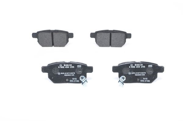 Bremseklosser sett, Bakaksel BOSCH BOSCH