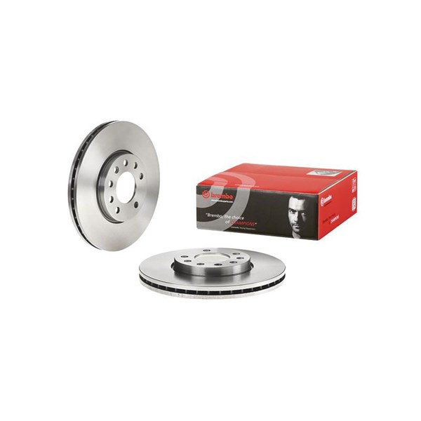 Bremseskive Innvendig ventilert, Framaksel, Bakaksel BREMBO BREMBO