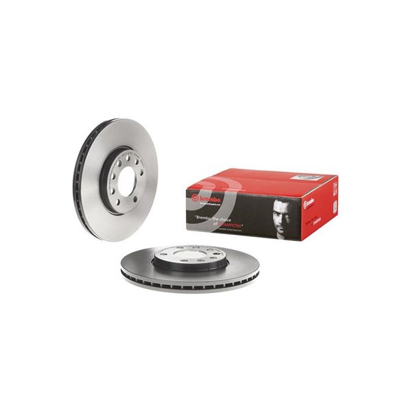 Bremseskive Innvendig ventilert, Framaksel, Bakaksel BREMBO BREMBO