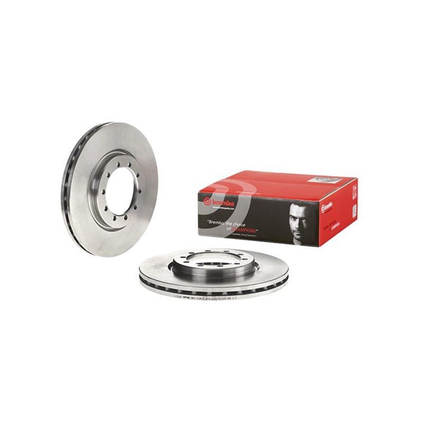 Bremseskive Innvendig ventilert, Framaksel BREMBO BREMBO