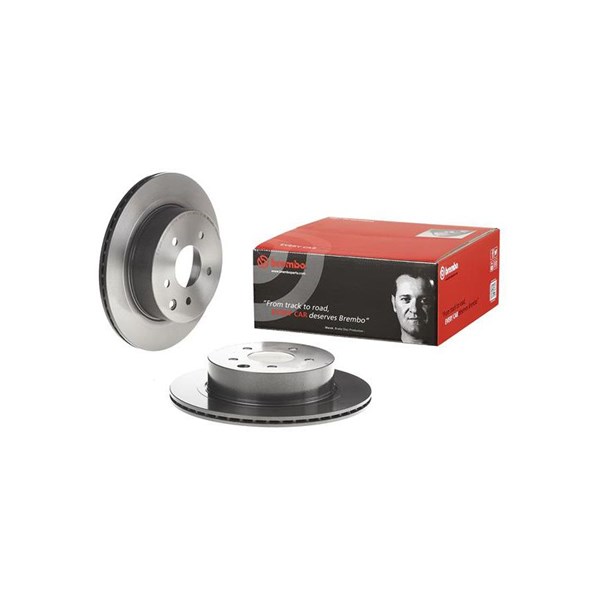 Bremseskive Innvendig ventilert, Bakaksel BREMBO Coated disc line BREMBO