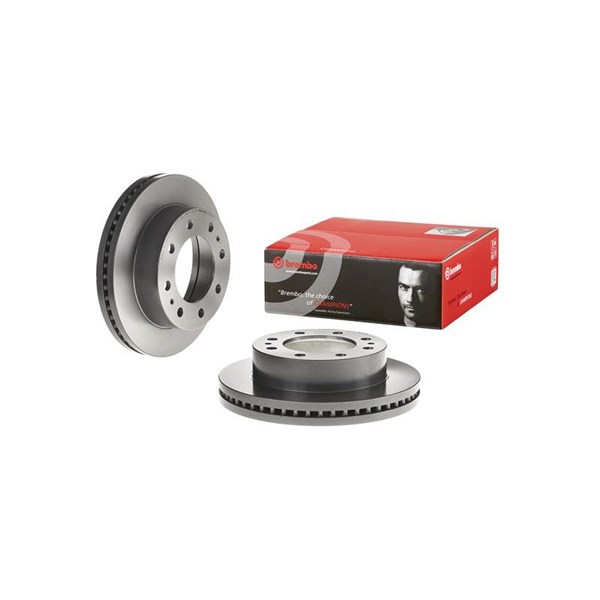 Bremseskive Innvendig ventilert, Framaksel BREMBO BREMBO