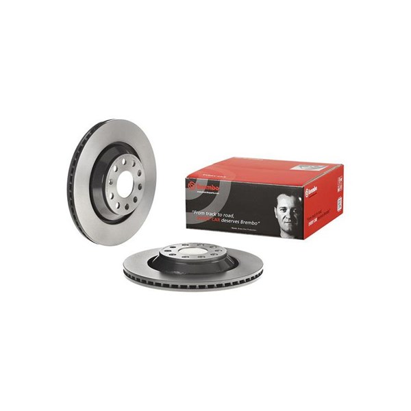 Bremseskive Innvendig ventilert, Bakaksel BREMBO Coated disc line BREMBO