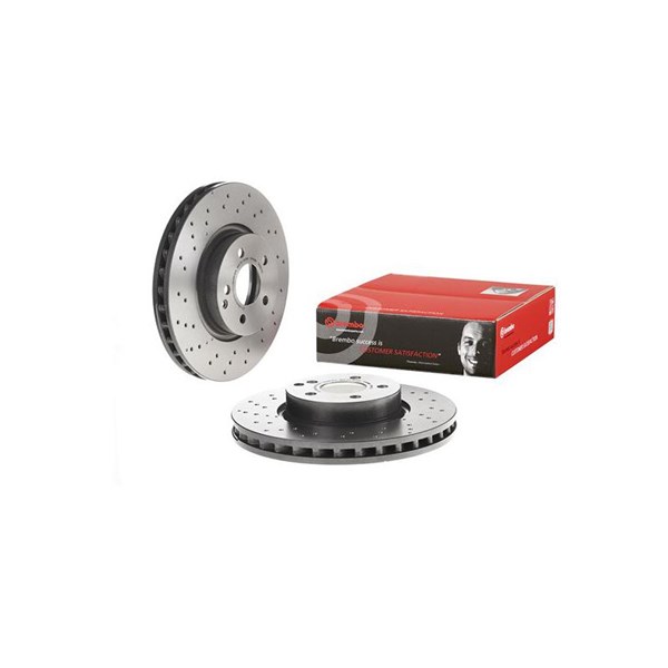 Bremseskive Perforert/ventilert, Framaksel BREMBO BREMBO