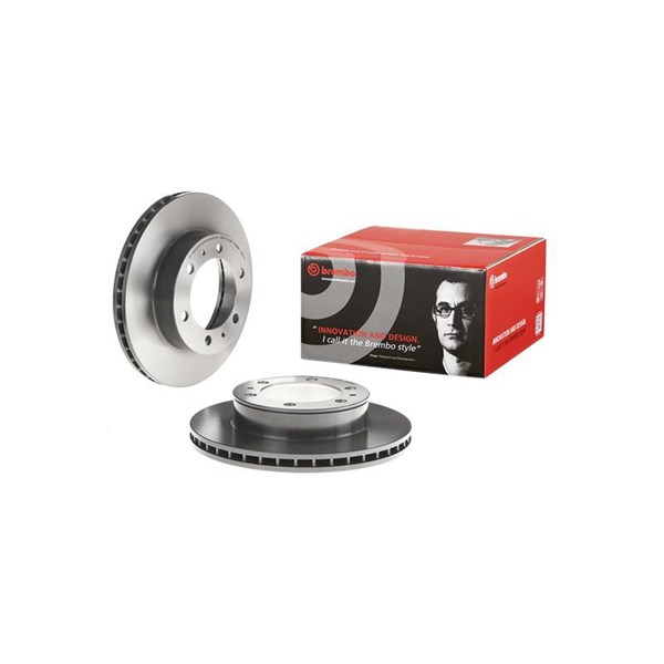 Bremseskive Innvendig ventilert, Framaksel BREMBO BREMBO