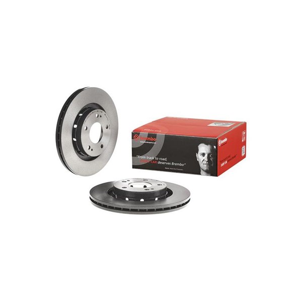 Bremseskive Innvendig ventilert, Framaksel BREMBO BREMBO