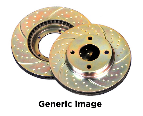 Bremseskive, sport, EBC Turbo Groove Utvendig ventilert