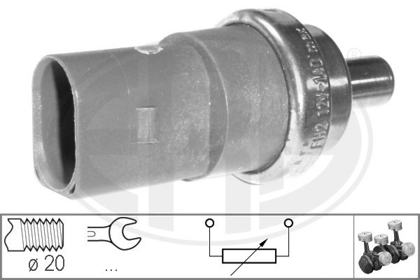 Sensor, kjølemiddeltemperatur