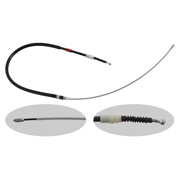Kabel, parkeringsbremse, Bakre venstre, Høyre bak FEBI BILSTEIN FEBI BILSTEIN