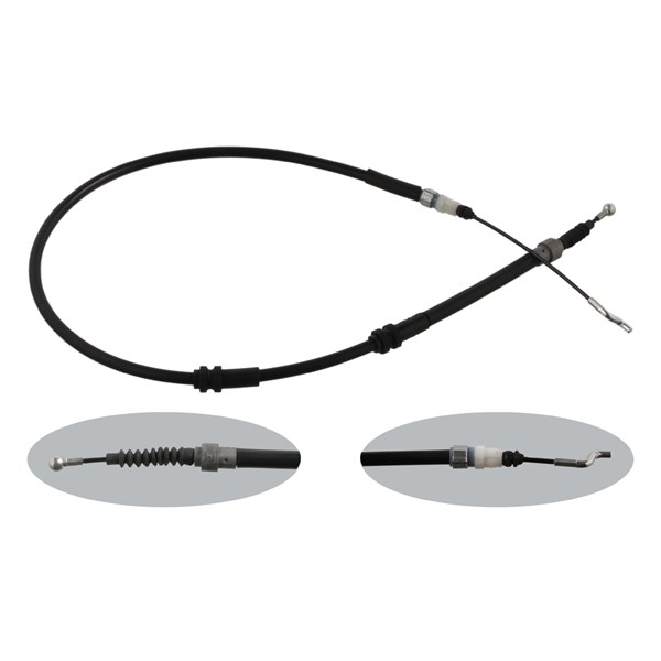 Kabel, parkeringsbremse, Bakre venstre, Høyre bak FEBI BILSTEIN FEBI BILSTEIN