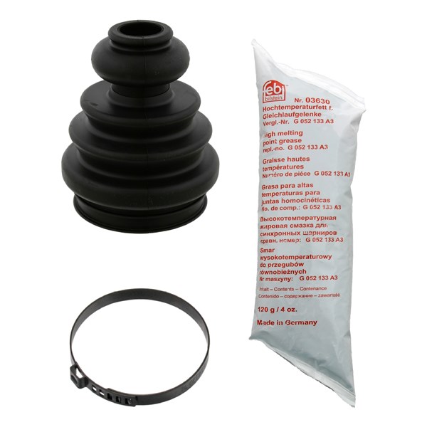 Belgsett, drivaksel, Framaksel, Bakaksel, Girkassesiden, Hjulside FEBI BILSTEIN