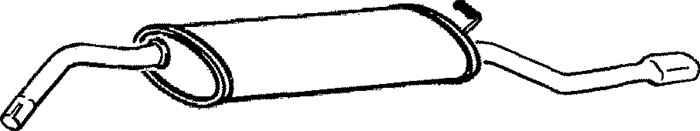 sluttlyddemper, Bak - P64526 - skoda felicia i, felicia ii, felicia kombi i, felicia kombi ii - OE 007590653, 007590654, 007590660