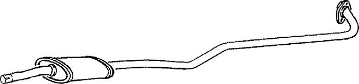 Mellomlyddemper, Senter - P64197 - toyota corolla, corolla compact, corolla kombi - OE 17420-11350, 17420-11360