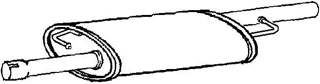 Mellomlyddemper, Senter - P64349 - vw - OE 7E0253209C, 7E0253209E, 7E0253209F
