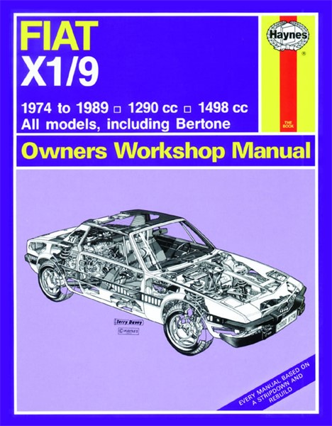 Haynes Reparasjonshåndbok, Fiat X1/9, Universal Haynes 0273 - 174778 - OE 0273