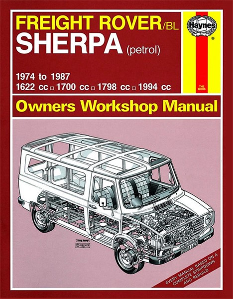 Haynes Reparasjonshåndbok, Freight Rover Sherpa Petrol HAYNES Haynes
