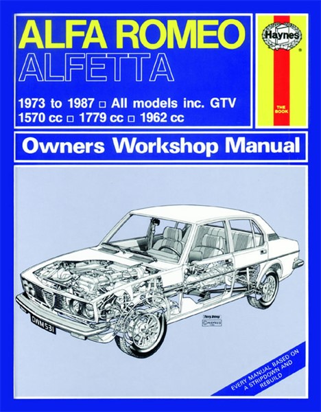 Haynes Reparasjonshåndbok, Alfa Romeo Alfetta HAYNES Haynes
