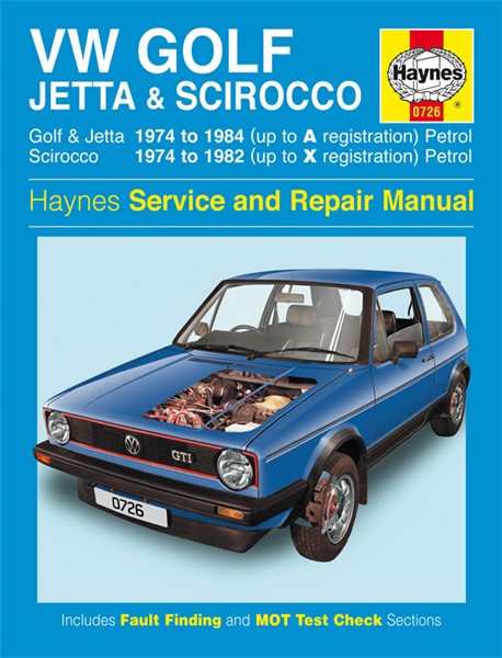 Haynes Reparasjonshåndbok, Vw Golf, Jetta Scirocco Mk1 HAYNES Haynes