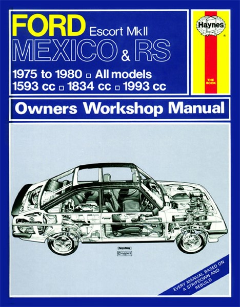 Haynes Reparasjonshåndbok, Ford Escort Mk Ii Rs 1800 Rs 2000 Hayn - 174814 - OE 0735