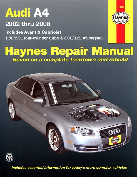 Haynes Reparasjonshåndbok, Audi A4 HAYNES Haynes