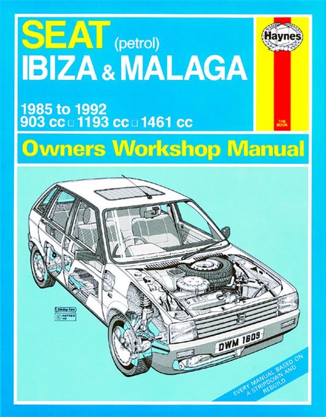 Haynes Reparasjonshåndbok, Seat Ibiza & Malaga Petrol HAYNES Haynes