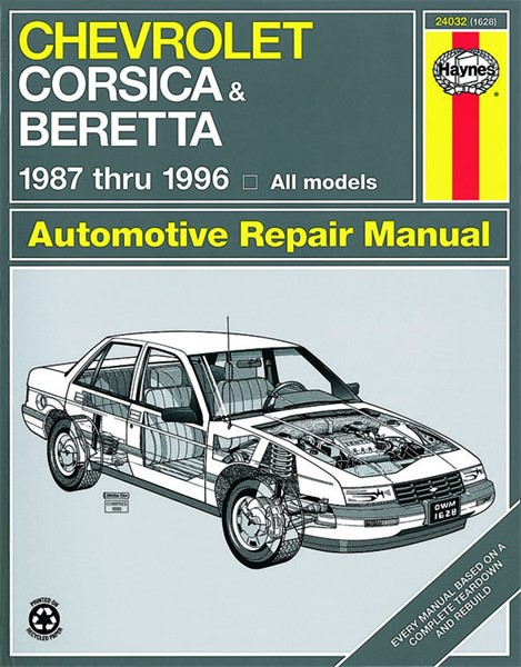 Haynes Reparasjonshåndbok, Chevrolet Corsica & Beretta Haynes 240 - 174870 - OE 24032