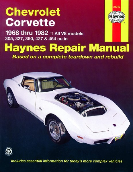Haynes Reparasjonshåndbok, Chevrolet Corvette Haynes