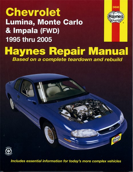 Haynes Reparasjonshåndbok, Chevrolet Monte Carlo, Impala Fwd HAYN Haynes