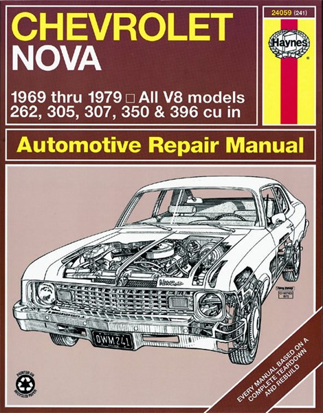 Haynes Reparasjonshåndbok, Chevrolet Nova Haynes