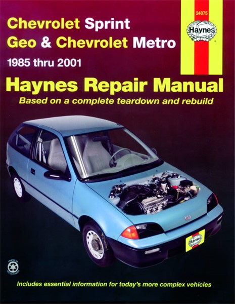 Haynes Reparasjonshåndbok, Chevrolet Sprint & Geo Metro HAYNES Haynes