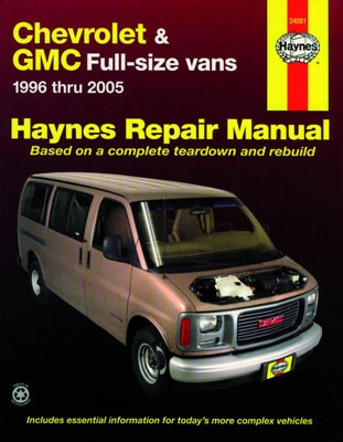 Haynes Reparasjonshåndbok, Chevrolet & Gmc Full-size Vans Haynes