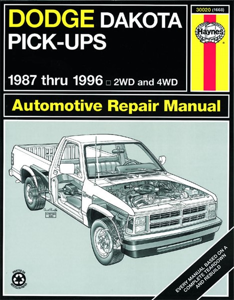 Haynes Reparasjonshåndbok, Dodge Dakota Pick-up Haynes