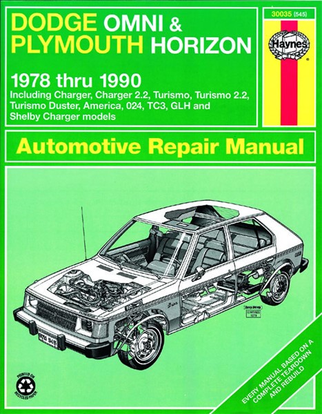 Haynes Reparasjonshåndbok, Dodge Omni/plymouth Horizon HAYNES Haynes