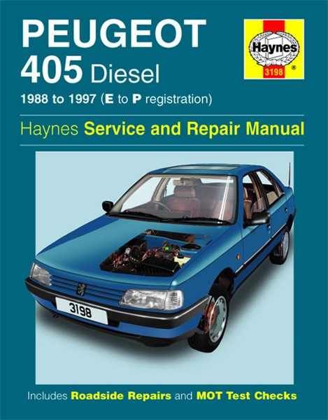 Haynes Reparasjonshåndbok, Peugeot 405 Diesel HAYNES Haynes