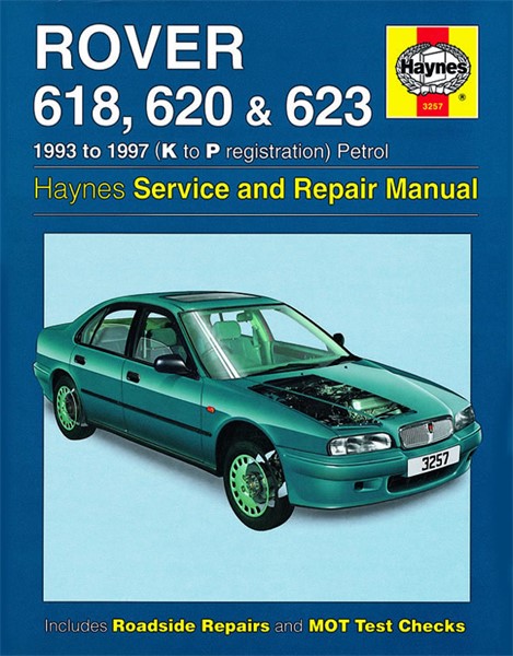 Haynes Reparasjonshåndbok, Rover 618, 620 & 623 Petrol Haynes 325 - 174933 - OE 3257