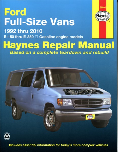 Haynes Reparasjonshåndbok, Ford Full-size Vans, Universal - 174986 - OE 36094