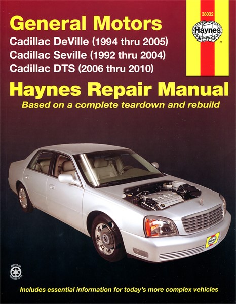 Haynes Reparasjonshåndbok, Gm Cadillac Deville, Seville, Dts Haynes