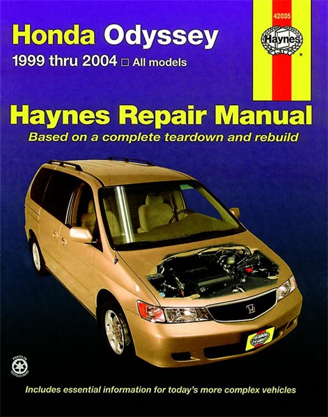 Haynes Reparasjonshåndbok, Honda Odyssey, Universal - 175021 - OE 42035