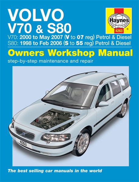 Haynes Reparasjonshåndbok, Volvo V70 / S80 Petrol & Diesel - 175024 - OE 4263