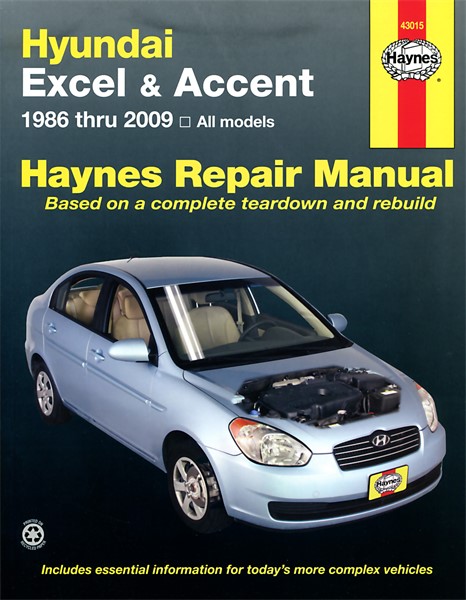 Haynes Reparasjonshåndbok, Hyundai Excel & Accent Haynes