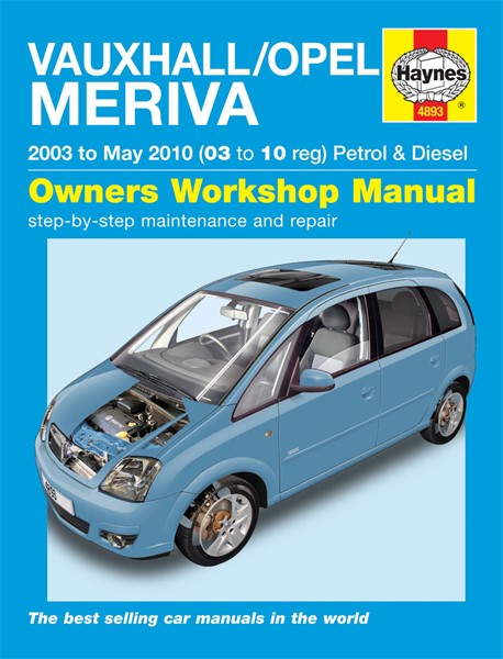 Haynes Reparasjonshåndbok, Vauxhall/opel Meriva - 175042 - OE 4893
