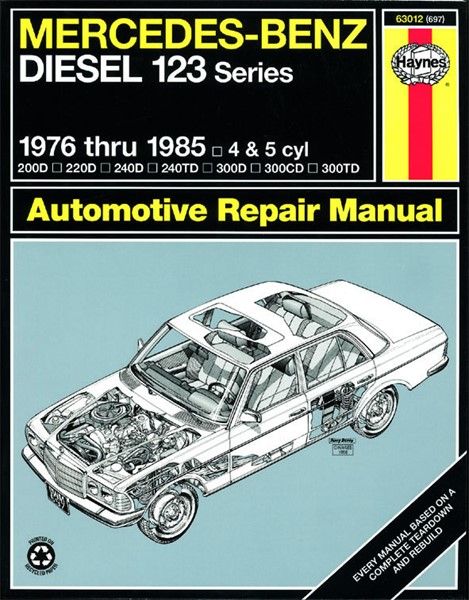 Haynes Reparasjonshåndbok, Mercedes Benz Diesel 123, Universal - 175070 - OE 63012