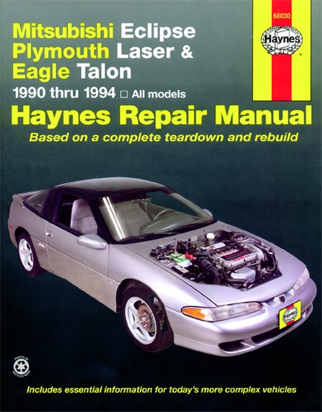 Haynes Reparasjonshåndbok, Mitsubishi Eclipse, Laser, Talon Hayne - 175079 - OE 68030