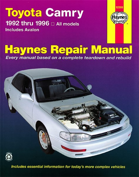 Haynes Reparasjonshåndbok, Toyota Camry & Avalon HAYNES Haynes