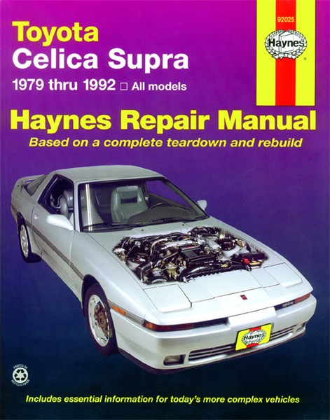 Haynes Reparasjonshåndbok, Toyota Celica Supra Haynes