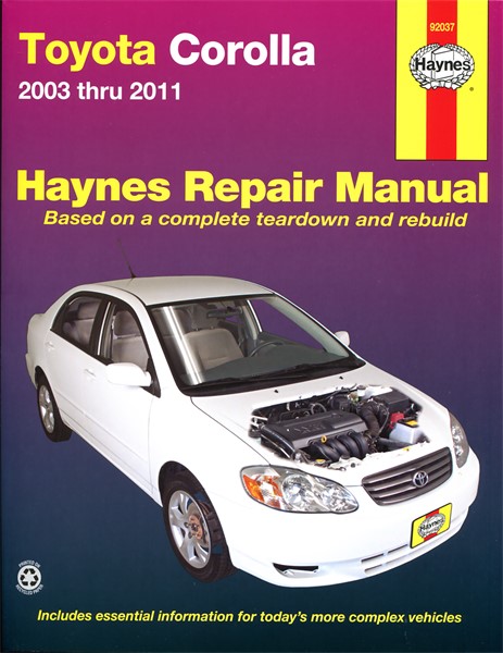 Reparationshandbok, Toyota Corolla Haynes HAYNES Haynes