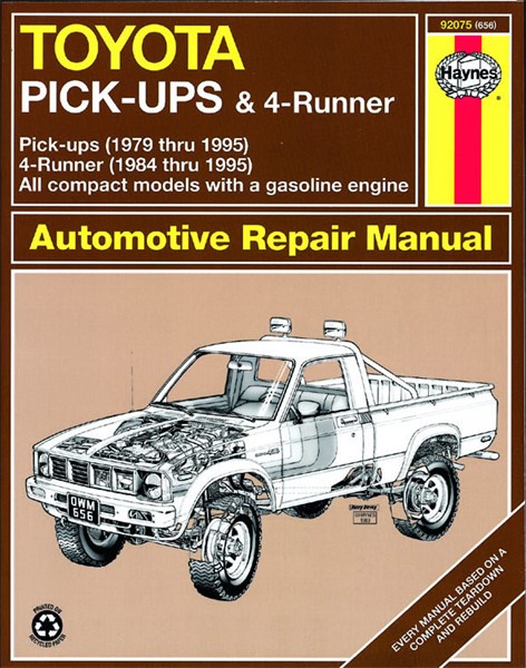 Haynes Reparasjonshåndbok, Toyota Pick-up, Universal - 175129 - OE 92075