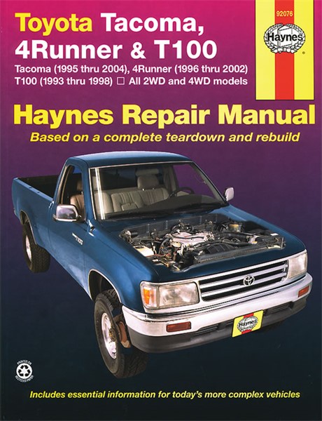 Haynes Reparasjonshåndbok, Toyota Tacoma, 4runner & T100 HAYNES Haynes